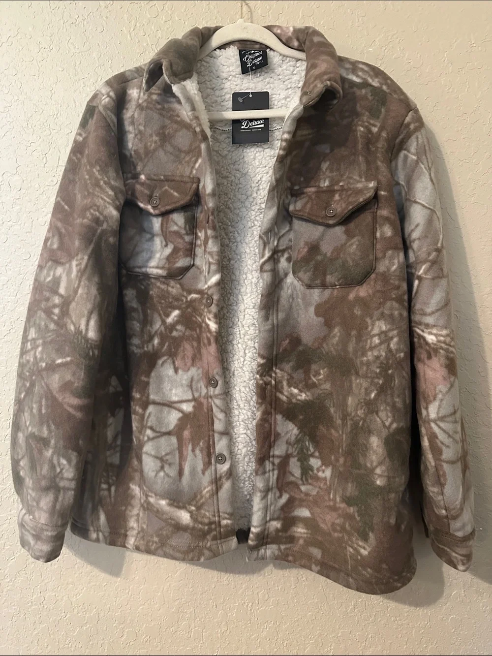 Original Deluxe camoflauge sherpa